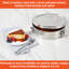 Imusa 1.5 Qt Stainless Steel Flan Mould