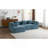Versatile Modular Sofa With Side Pockets And Plush Pillows For Living Room-1990585336