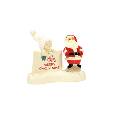 Christmas Jubilee Department 56 Snowbabies Light Me Up, Santa Christmas Figurine 4.5in H