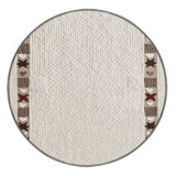 Washable White Farmhouse Farm Area Rug