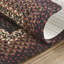 Tapis multicolore en jute / laine tressé à motif géométrique Amae-1402414679