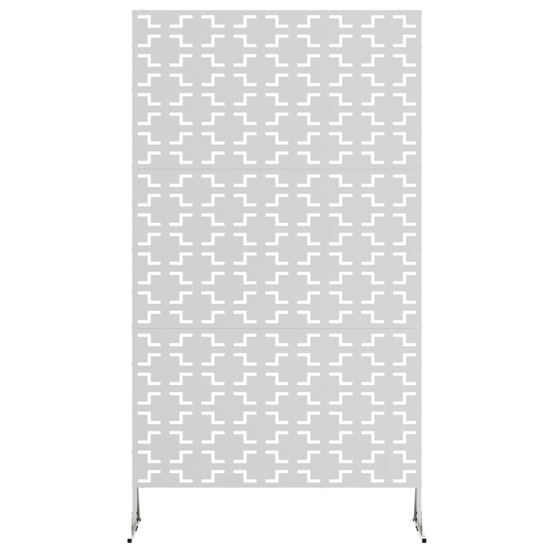 Vidaxl Fence Panel Single Panel Durable, Grey