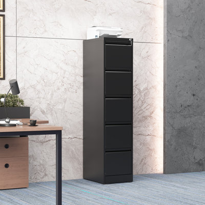 Compact Heavy-Duty Steel File Cabinet with Smooth Glides & Security Lock by Ebern Designs