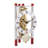 Roman Numeral Metal Mechanical Tabletop Clock in Silver