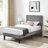 Maybee Steel Piece Bedroom Set-330044553-330044555