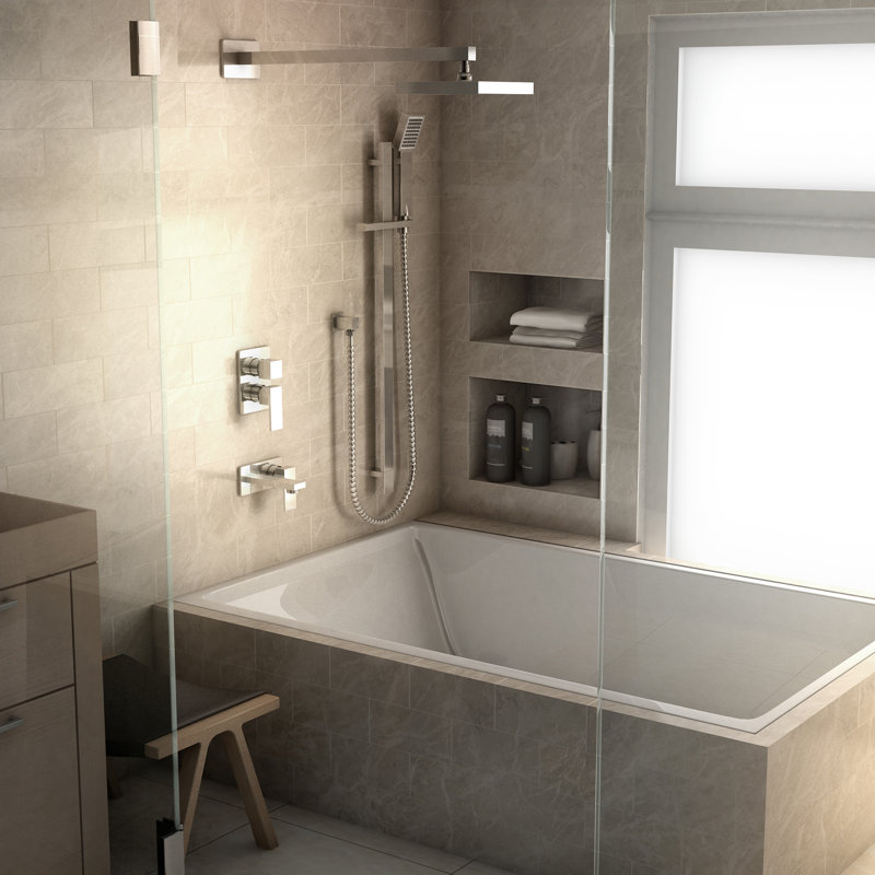Bliss Complete Shower System with Rough-in Valve, Chrome