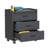29.5" Wide Removable Tool Cabinet with Three Drawers, Black