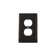 Egg and Dart 1-Gang Duplex Outlet Wall Plate