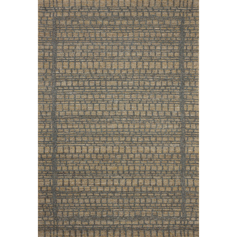 Laronde Wheat / Charcoal Area Rug, Rectangle 2'3" x 3'9"