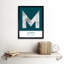Madrid Spain City Map by Wee Blue Coo - Single Picture Frame Typography