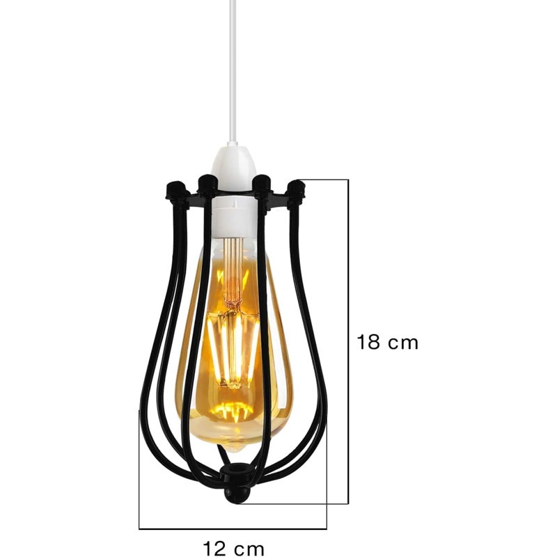 18cm H Metal Novelty Lamp Shade, French Gold