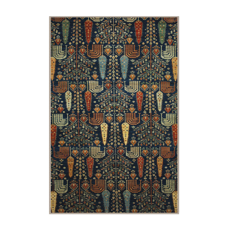 Abstract Indoor Rug, Rectangle 2' x 4'