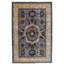 Hand Knotted Wool Area Rug in Gray And Beige