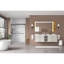 Miroirs décoratifs et muraux réglables, anti-buée, décor de salle de bain moderne