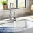 Brushed Nickel Kitchen Faucets With 4 , Pull Down Locking Buckle, Scratch And Rust-, For Rv Bar Sinks, 1.8Gpm Flow, 360 Rotatable, Uncomplicated Setup Approach Faucet & 4 Spraying Modes, Tarnish-,