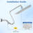 12 inch Adjustable Extension Arm High-pressure Rain Shower Head, Rain Fixed Shower Head-129237763