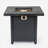 28-inch Iron Square Propane Fire Pit Table