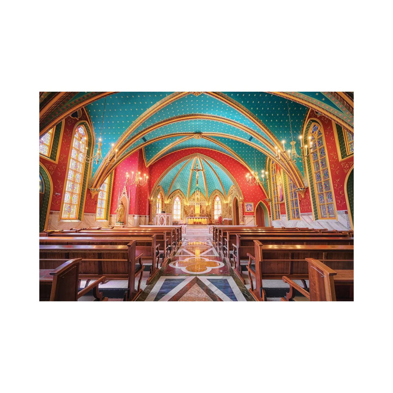 Interior Of The Cathedral II - Wrapped Canvas Print, 66.04 cm H x 45.72 cm W x 3.175 cm D