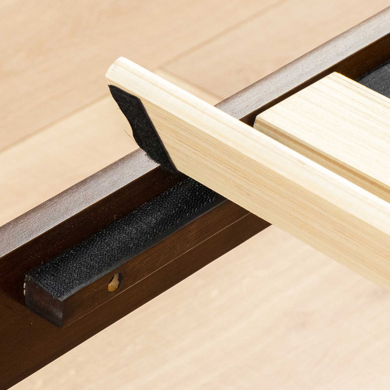 14" Bamboo Wood Platform Bed, Full, Coffee