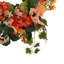 Faux Lighted Peony Rattan 40cm Wreath