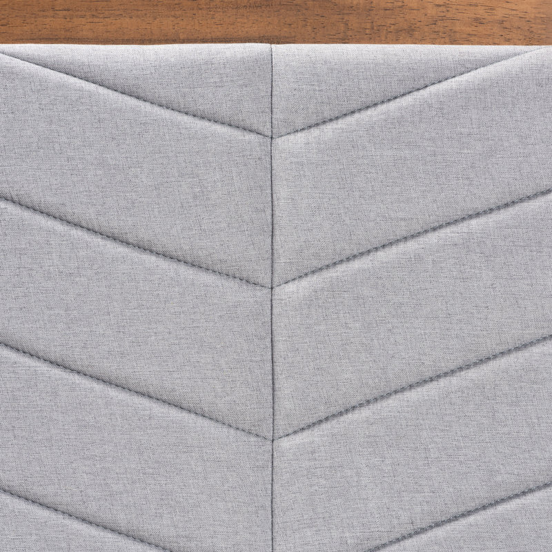 Lit plateforme Finchley, Gris clair