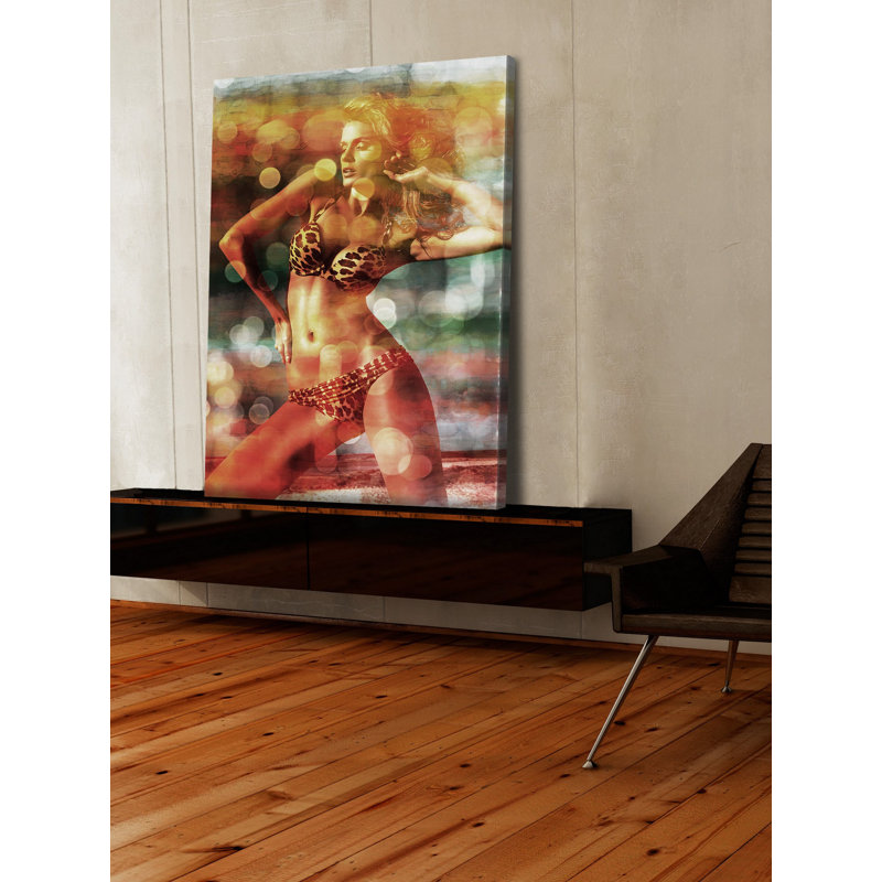 «Beach», reproduction sur toile tendue, H 12 po x l 18 po x P 1,5 po
