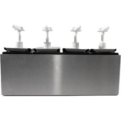 Distributeur et support de condiments en acier inoxydable 2-5 pintes Carlisle Food Service Products