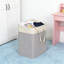 Panier à linge pliable de grande capacité avec dessus à cordon et longues poignées en tissu - bac de rangement polyvalent pour la maison, le dortoir ou un usage commercial-1805579939-1805579940