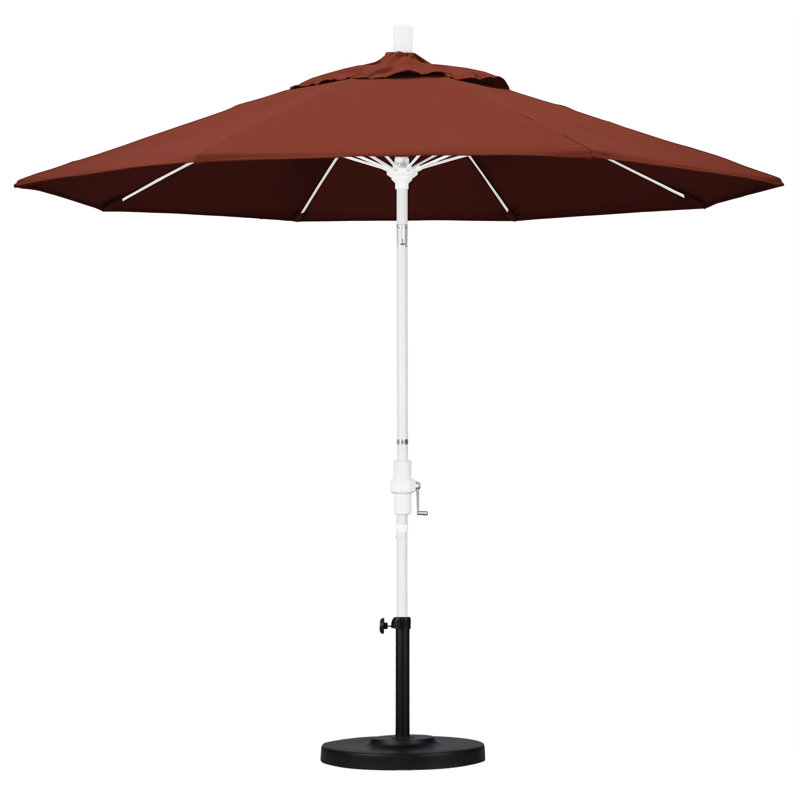 Parasol de marché 9 pi Hemenway, Performance champagne, Matted White