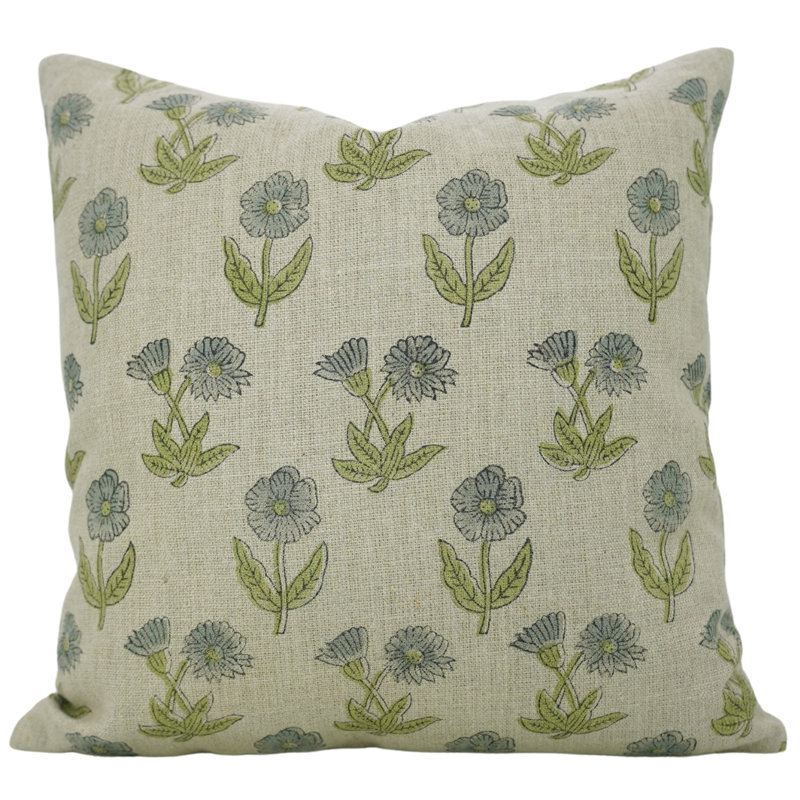 Coussin décoratif en tissu épais avec coussin décoratif Fab Fabine (Kirti), Carré, Gris, H 26 po x l 26 po