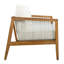 Canapés de patio durables de 4 pièces, ensemble moderne de corde en bois d'acacia pour la maison