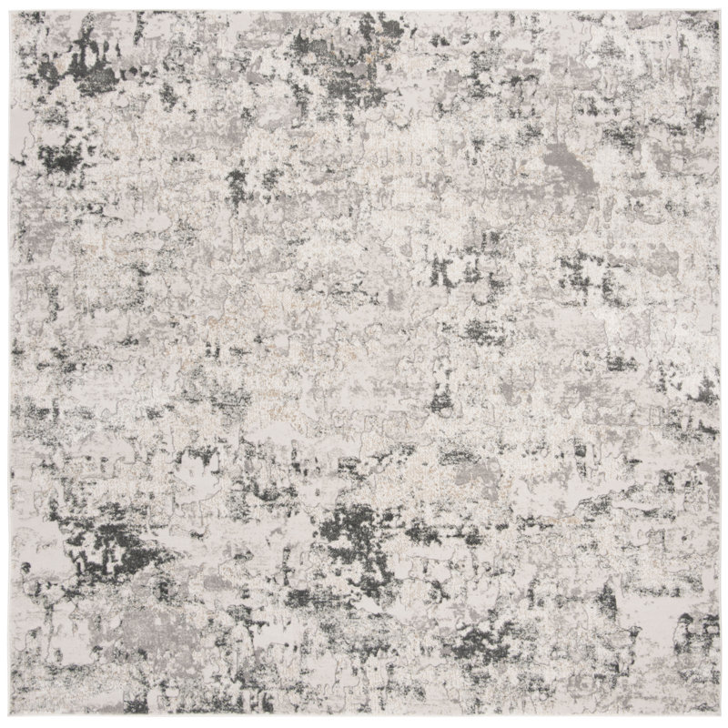 Dyllan Vogue Performance Abstract Rug, Square 5'