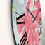 Horloge murale colorée Monstera On Rough Brush Strokes I-60327858-60398616