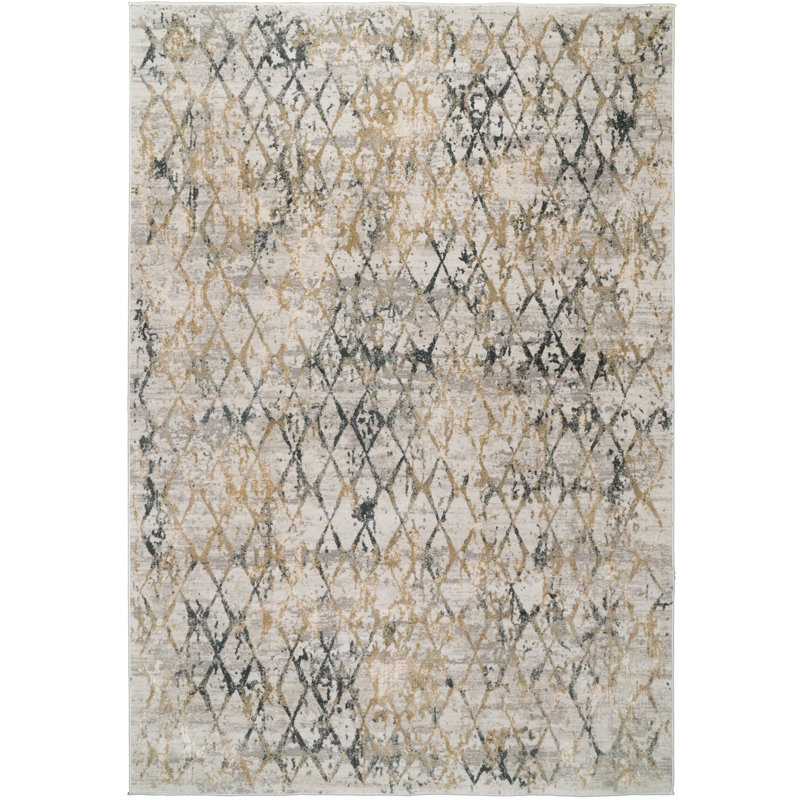 Alverez Geometric Indoor Rug, Rectangle 5'3" x 7'7"