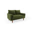 Brighton 58" Velvet Square Arm Tufted Seat Sofa Loveseat-532248166