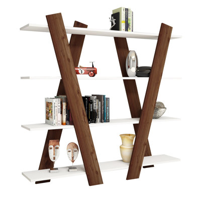 Alesia 137cm H x 150cm W Etagere Bookcase