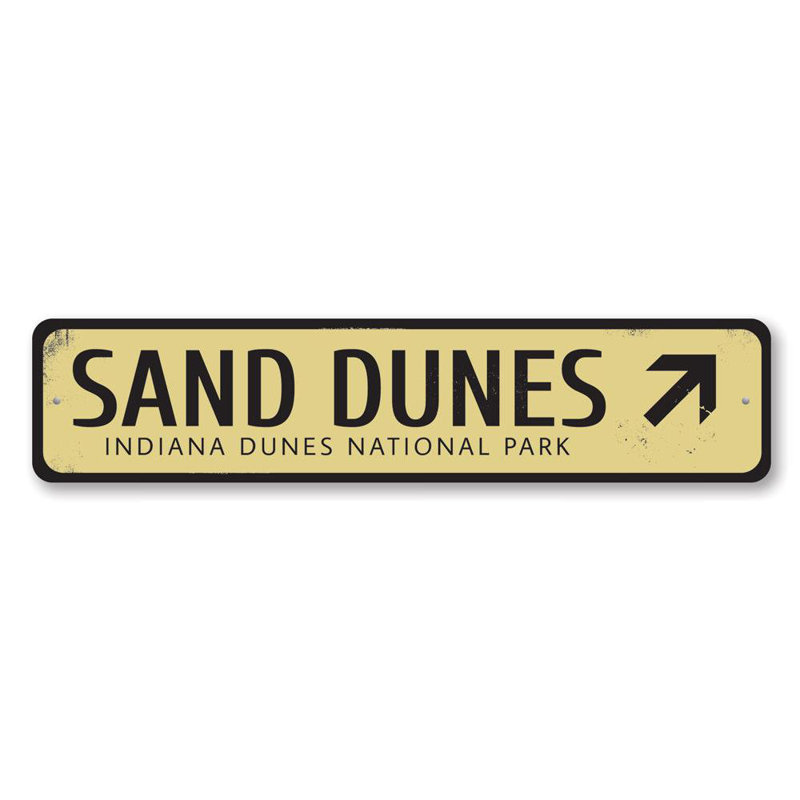 Plaque en aluminium Sand Dunes, H 4 po x l 18 po x P 0,04 po