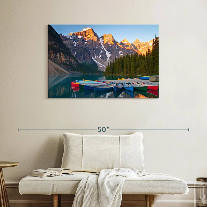 Senne Canoes In Banff National Park, 26" H x 39" W