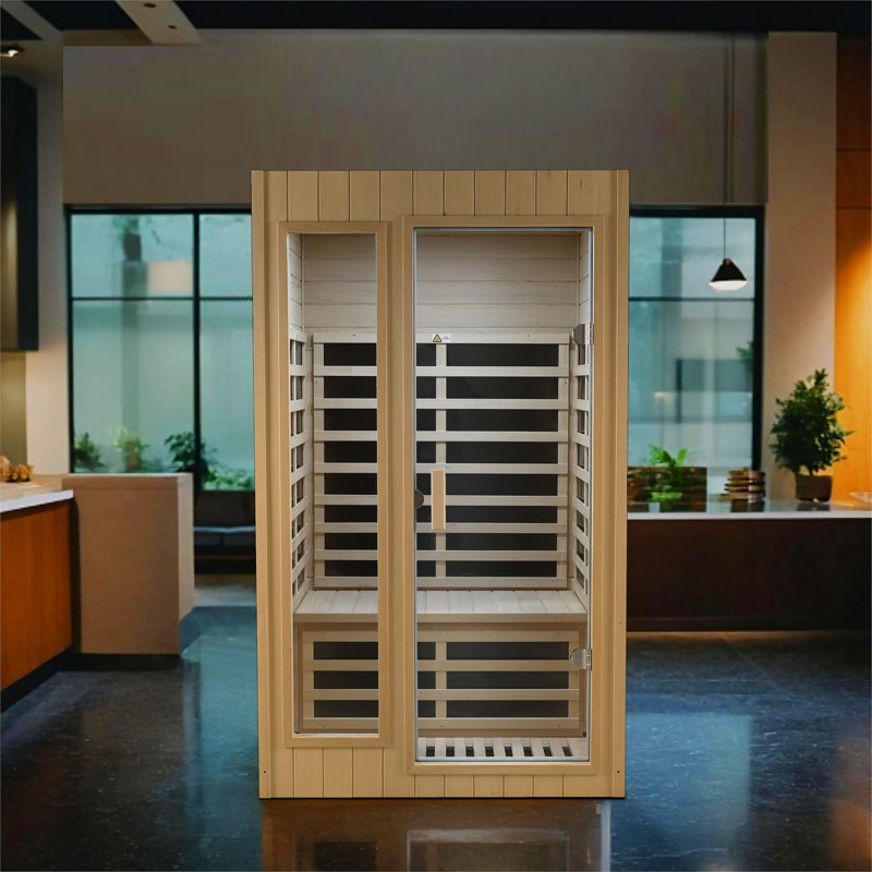 Fritz Hemlock Two-Person Far Infrared Roof-Embedded Sauna Room