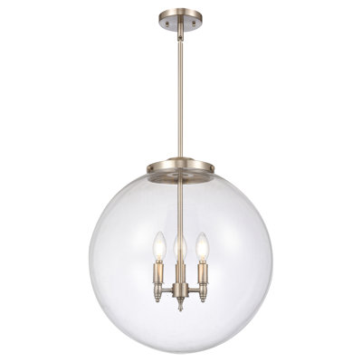Luminaire suspendu sphère 3 lumières DEL Beacon