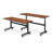 Hierarchy Rectangle Height Adjustable Flip Top Training Table with Casters-1595782779-1595782776