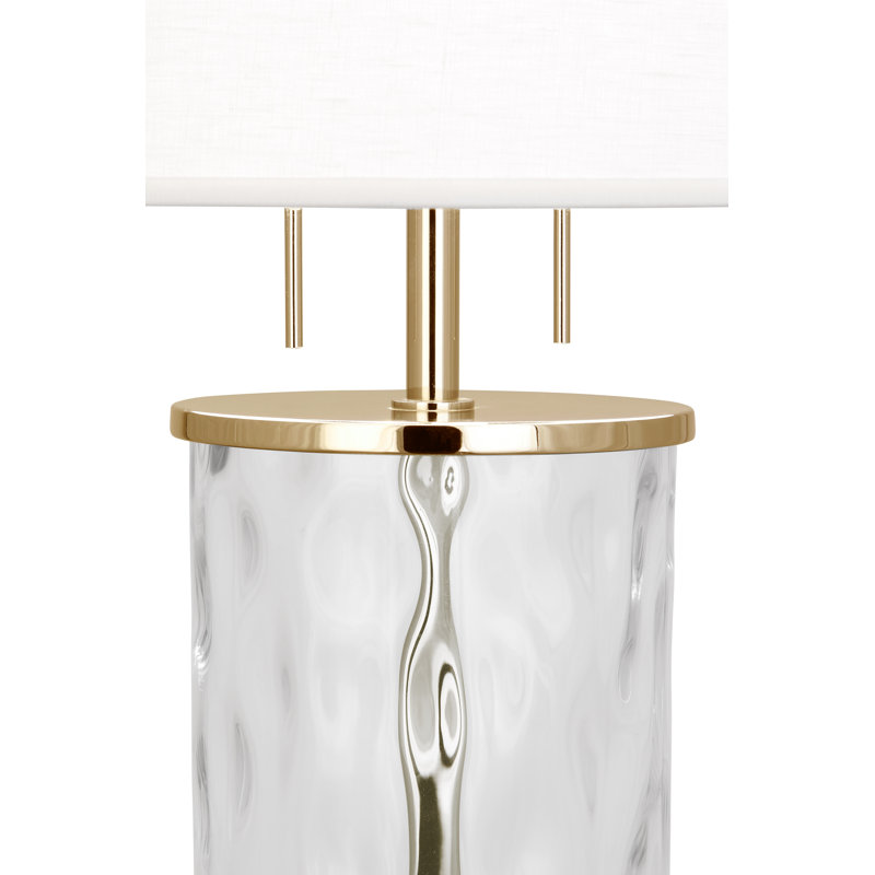 Lampe de table 28,25 po Gloria, Laiton moderne