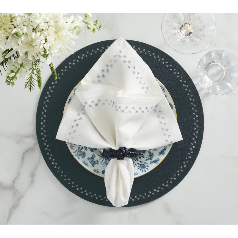 Rope Knot Napkin Ring, Navy