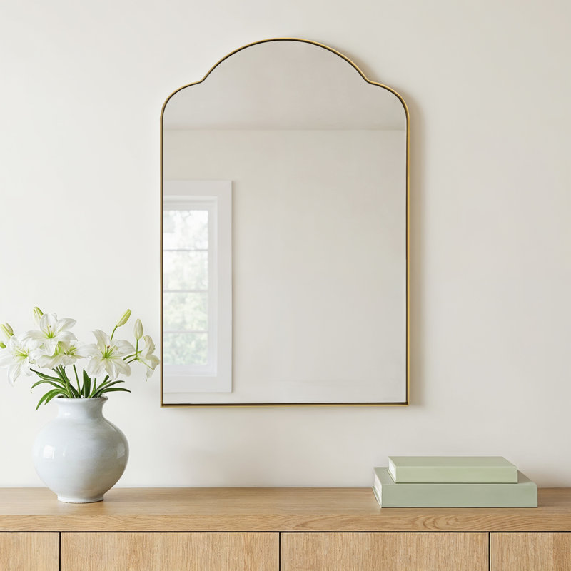 Naja Stainless Steel Arch Wall Mirror