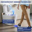 Toilette intelligente à capteur laser avec siège chauffant, chasse d'eau automatique, lavage à bulles, bouclier en mousse, télécommande et affichage à DEL