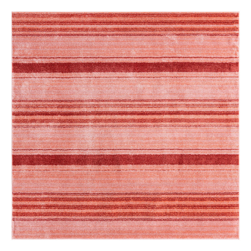 Osteen Striped Indoor Rug, Square 7'3" x 7'3"
