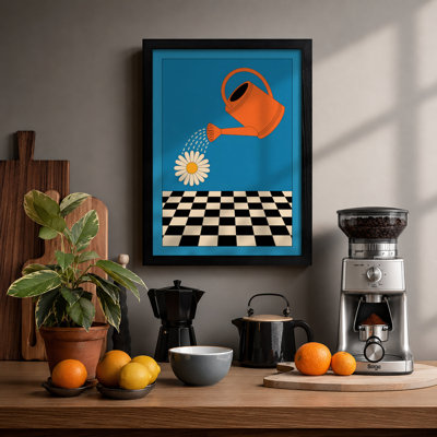 Daisy in Bloom Modern - Framed Print