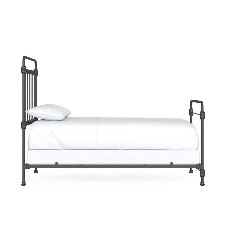 160 Picket Fence Bed | Open Foot Standard, Full / Double, Baroque Black