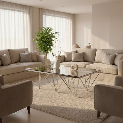 Troncoso Cross Legs Coffee Table