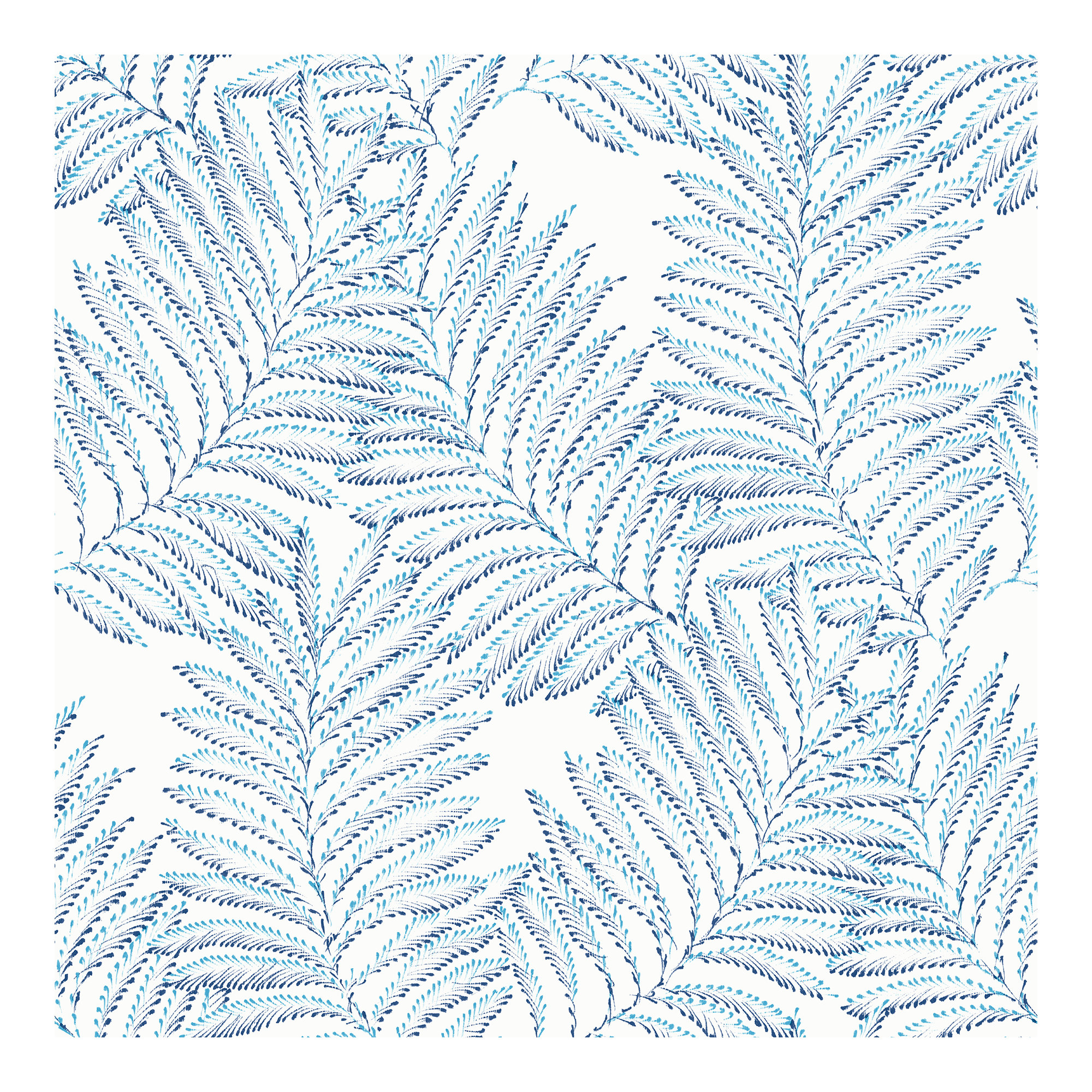 Palmina Modern Floral Wallpaper, Blue